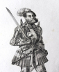 Иоганн Фридрих I Великодушный гравюра Леметра, Вернье и Лесуэра  8,6 х 13,7 см  Лист 11,8 х 20,4 см - вид 2