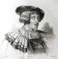 Фердинанд I гравюра Леметра, Вернье и Массона 9 х 9 см  Лист 11,8 х 20,5 см - вид 2