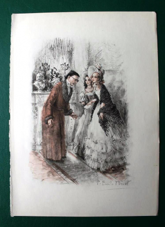 Поль-Эмиль Бека 1952 г иллюстрации к "Тайные воспоминания" 16х22,5 см