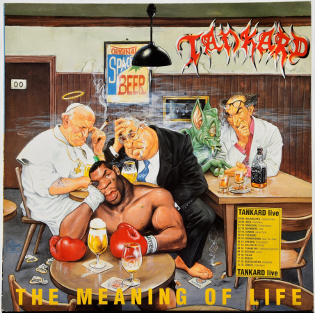 Tankard "The Meaning Of Life" 1990 Lp + Autograpf + Poster!  