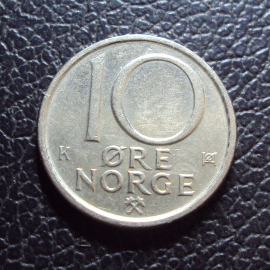 Норвегия 10 эре 1988 год.