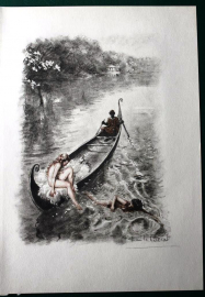 Поль-Эмиль Бека 1949 г иллюстрации к Фортунио  Теофиль Готье 15.7х22,2 см