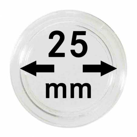 Lindner. Капсулы для монет 25,0 мм (10 шт.)