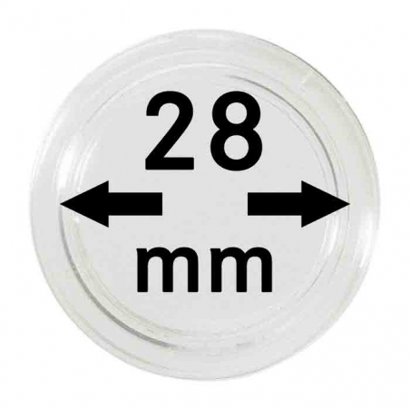 Lindner. Капсулы для монет 28,0 мм (10 шт.)