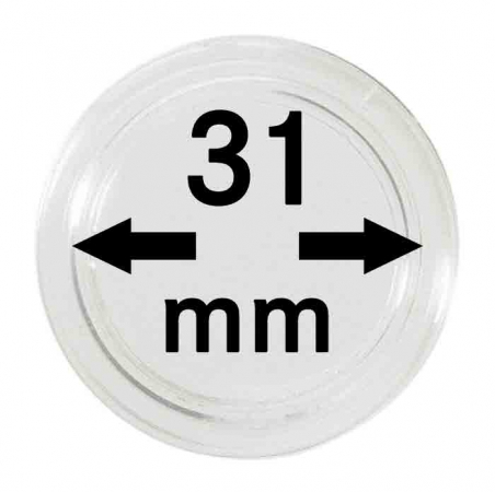 Lindner. Капсулы для монет 31,0 мм (10 шт.)