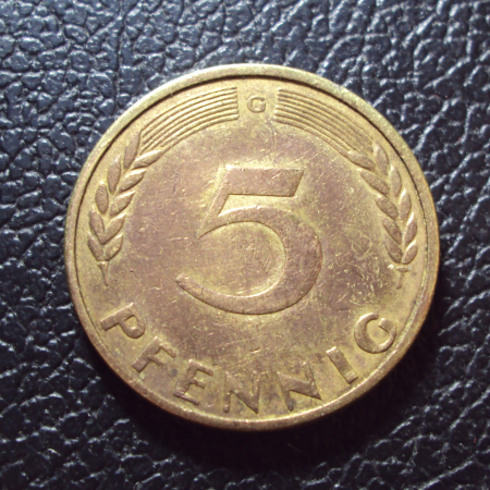 Германия 5 пфеннигов 1950 g год.