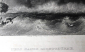 Гравюра 1847 Шторм у маяков Ness Sands по рисунку Уильям Генри Бартлетт 15.6х10,5 лист 19,6х15 см - вид 1