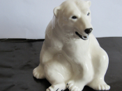 медведь белый статуэтка ,фарфор