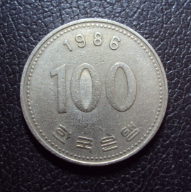 Южная Корея 100 вон 1986 год.