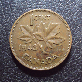 Канада 1 цент 1943 год.