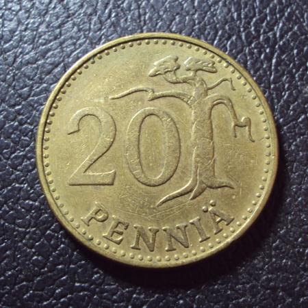 Финляндия 20 пенни 1963 год.