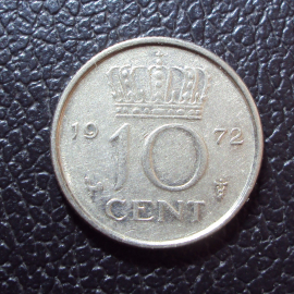 Нидерланды 10 центов 1972 год.