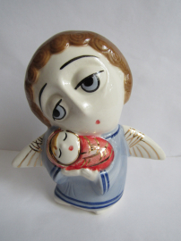 Ангел Хранитель девочки ,авторская керамика,Вербилки .роспись