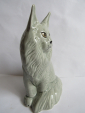 кот Мейн-кун серый ,авторская керамика,Вербилки .роспись - вид 1