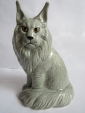 кот Мейн-кун серый ,авторская керамика,Вербилки .роспись - вид 5