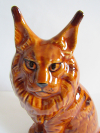 кот Мейн-кун рыжий ,авторская керамика,Вербилки .роспись