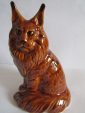 кот Мейн-кун рыжий ,авторская керамика,Вербилки .роспись - вид 10