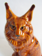 кот Мейн-кун рыжий ,авторская керамика,Вербилки .роспись - вид 11