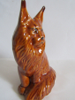 кот Мейн-кун рыжий ,авторская керамика,Вербилки .роспись - вид 12