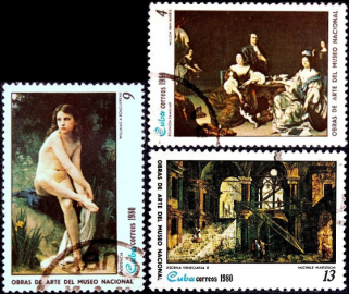 Куба 1980 год . Картины из Национального музея (1980) , часть серии . Каталог 0,90 €.