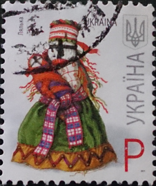 Украина, Лялька, Кукла-мотанка народное творчество, стандарт, 2011 год, гашеная!