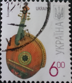 Украина, Бандура, Музыкальные инструменты, Щипковый инструмент, стандарт, 2011 год, гашеная!