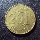 Финляндия 20 пенни 1985 год.