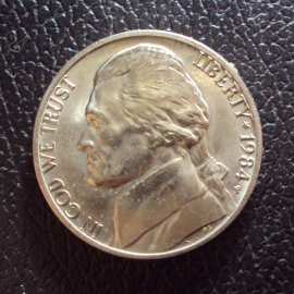 США 5 центов 1984 p год.