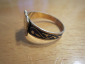 Перстень. кольцо серебро 84 проба, позолота, эмаль до 1917 г.  - вид 1