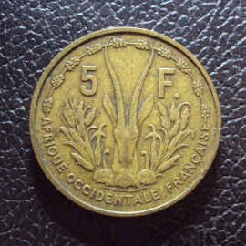 Французская Западная Африка 5 франков 1956 год.
