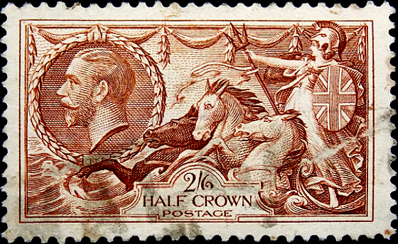 Великобритания 1915 год . Король Георг V - Морские Коньки . Каталог 225,0 £ . (5)