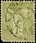 Франция 1883 год . Аллегория . 1 fr . Каталог 8 € . (1)
