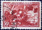 СССР 1940 год . Полярный дрейф советского ледокола 