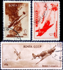 СССР 1945 год . Советская авиация Второй мировой войны , часть серии . Каталог 3,60 €.