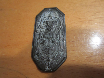 Накладка, знак на лядунку, оружие старинная до 1917 г.