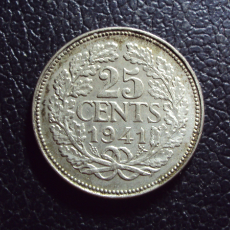 Нидерланды 25 центов 1941 год.