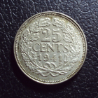Нидерланды 25 центов 1941 год.