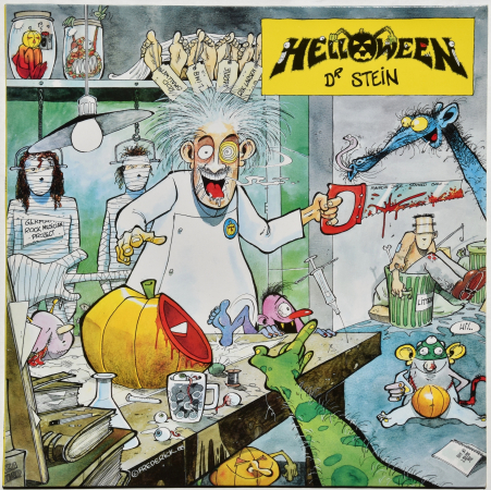 Helloween "Dr.Stein" 1988 Maxi Single White Vinyl 