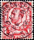 Великобритания 1911 год . Король Георг V . 1 p . Каталог 2,50 £. (8)