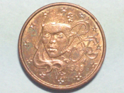 Франция, 1 Евро цент, евроцент, цент, (1 cent) 1999 года; _248_1