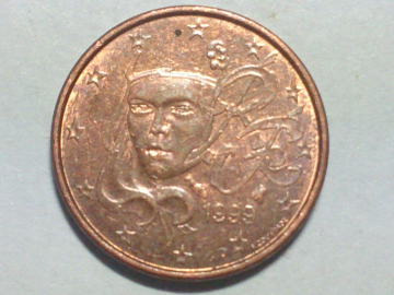 Франция, 1 Евро цент, евроцент, цент, (1 cent) 1999 года; _248_2