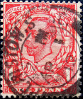 Великобритания 1911 год . Король Георг V . 1 p . Каталог 2,50 £. (11)