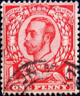 Великобритания 1911 год . Король Георг V . 1 p . Каталог 2,50 £. (19)