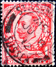 Великобритания 1911 год . Король Георг V . 1 p . Каталог 2,50 £. (20)
