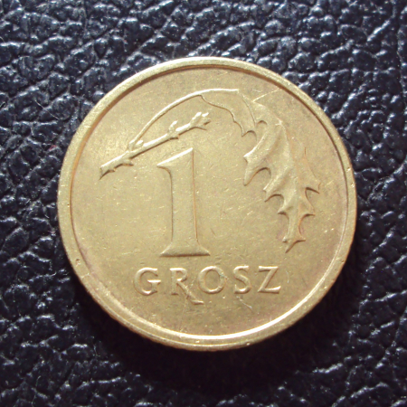 Польша 1 грош 2007 год.