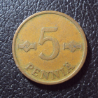 Финляндия 5 пенни 1963 год.