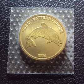 Норвегия 10 евро центов 2004 год Проба.