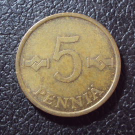 Финляндия 5 пенни 1971 год.