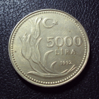 Турция 5000 лир 1992 год.