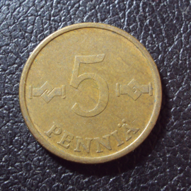 Финляндия 5 пенни 1972 год.